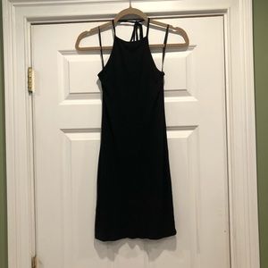 Black halter dress